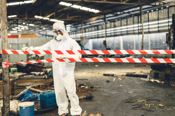 Professional Biohazard technician working in Edroy, TX